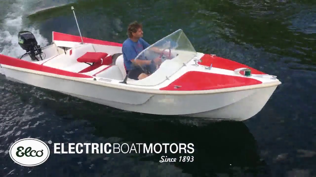 Electric Motor on a Classic Runabout Boat - Elco EP-20