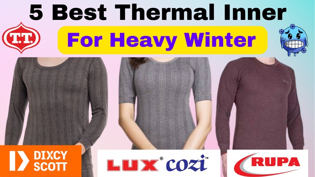 Top 5 Best Thermal Wear For Winter 🔥 Best Inner For Winter Men 🔥 Lux Inferno, Dixcy Scott, Oswal 🥶