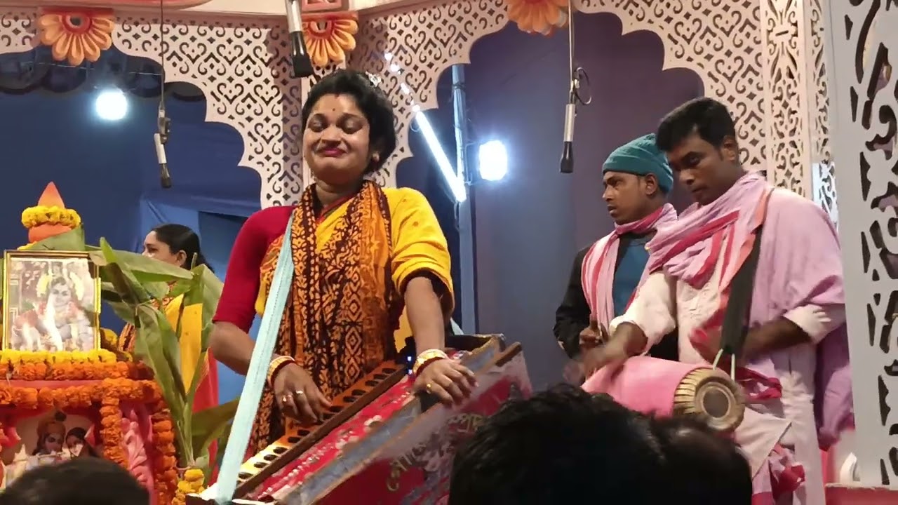 মধুর কীর্তন। মা গৌরী সম্প্রদায়, কুষ্টিয়া। কালী মন্দির। চাম্বল, বাঁশখালী, চট্টগ্রাম।। 