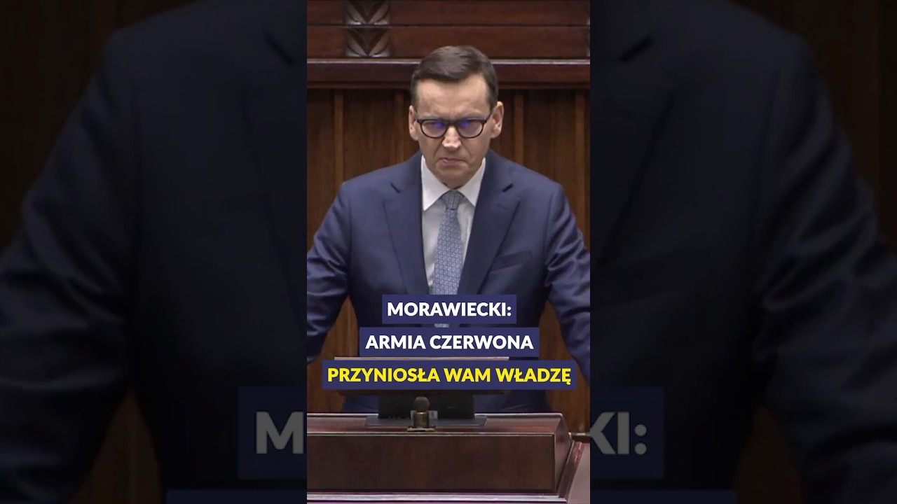 Morawiecki do Czarzastego: Armia Czerwona przyniosła wam władzę #polityka #polska #shorts