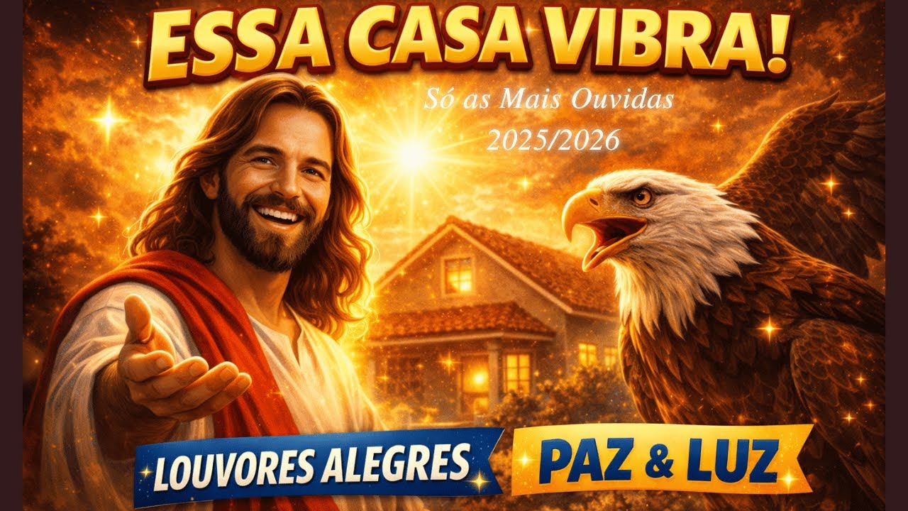 ESSA CASA VIBRA! 🏡✨ | Louvores Alegres Para Encher Seu Lar de Paz, Luz e Alegria