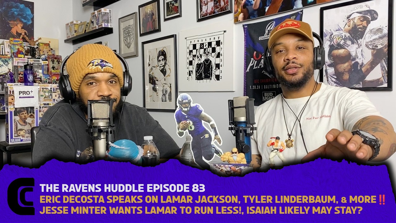 Ravens Huddle Episode 83: Eric DeCosta Talks Lamar Jackson, Tyler Linderbaum, Isaiah Likely & More