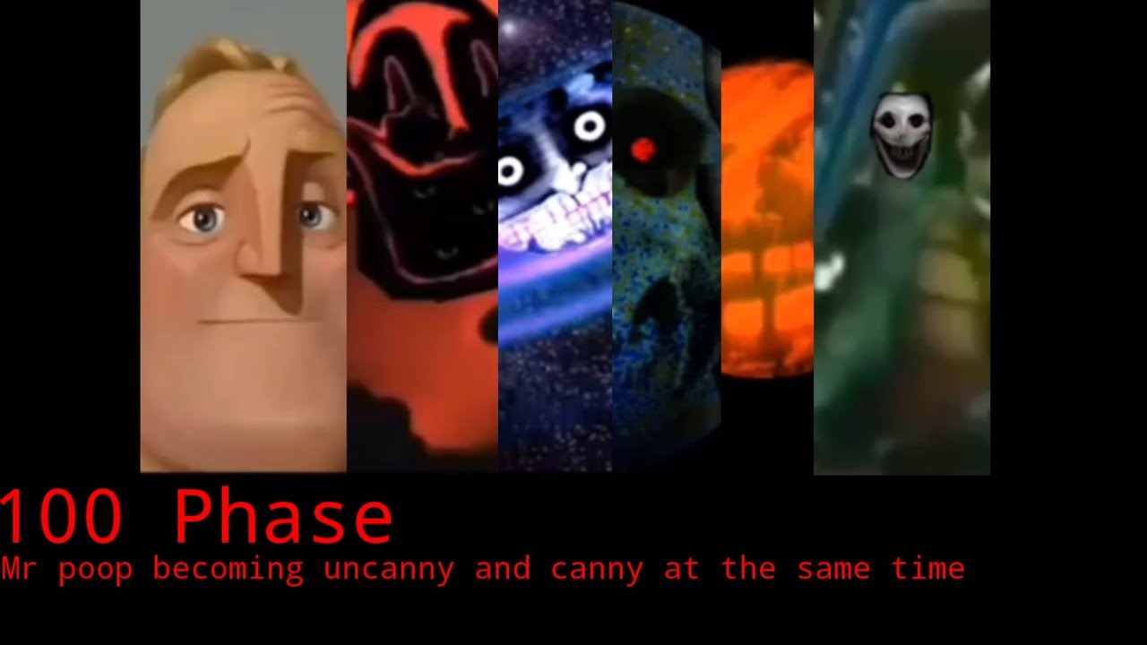 Mr Incredible becoming uncanny and canny at the same time 100 phases