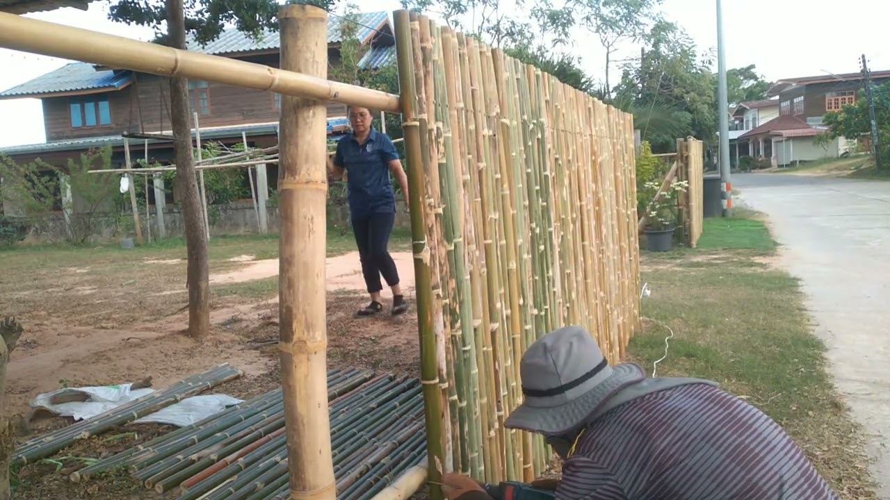 รั้วไม้ไผ่ ทำเอง ตอนจบ