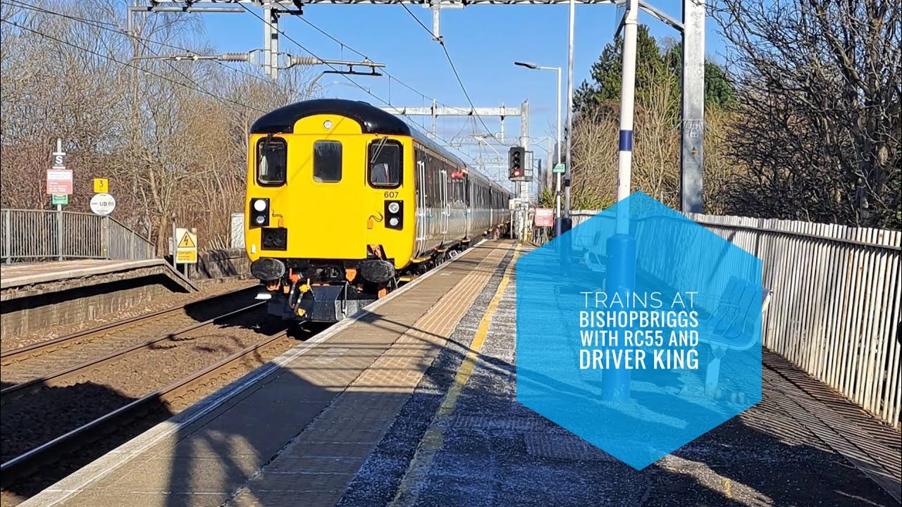 **CLASS 47 CHARTER** Trains at Bishopbriggs. 26/02/23 with REALCAGGY55 and Driver King.