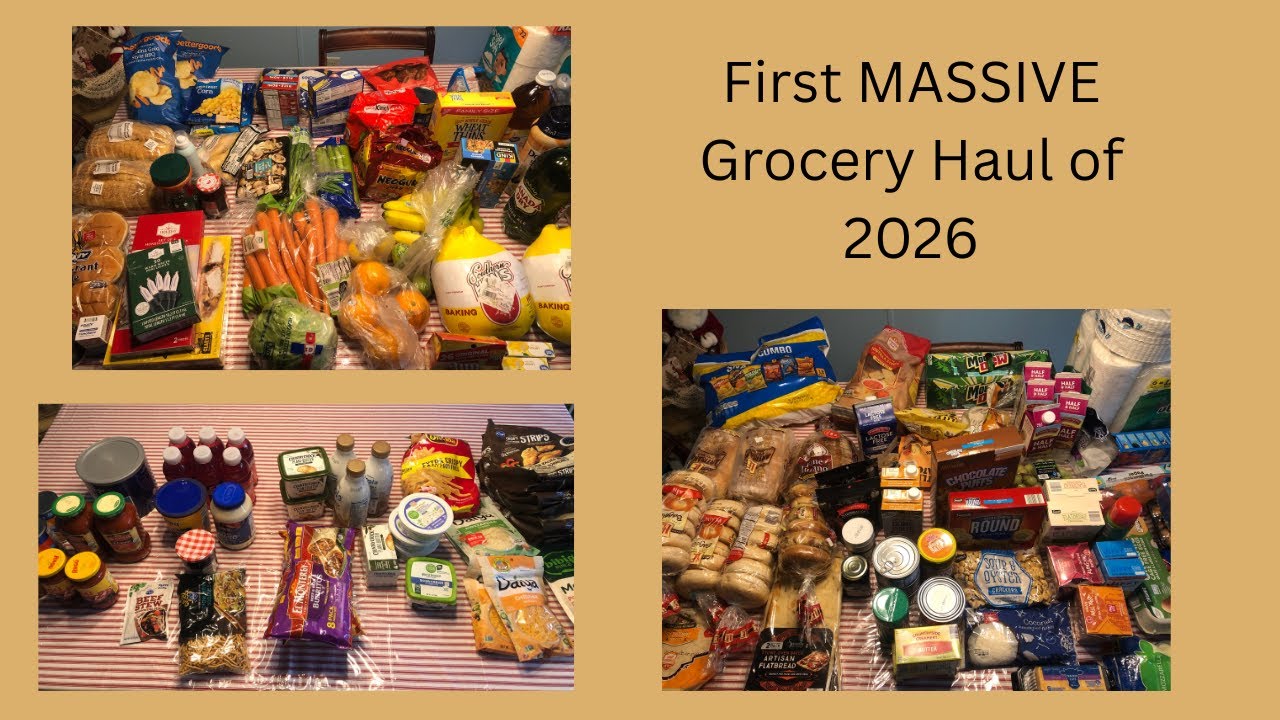 Первая закупка продуктов в 2026 году! ~Kroger, Aldi и Walmart~