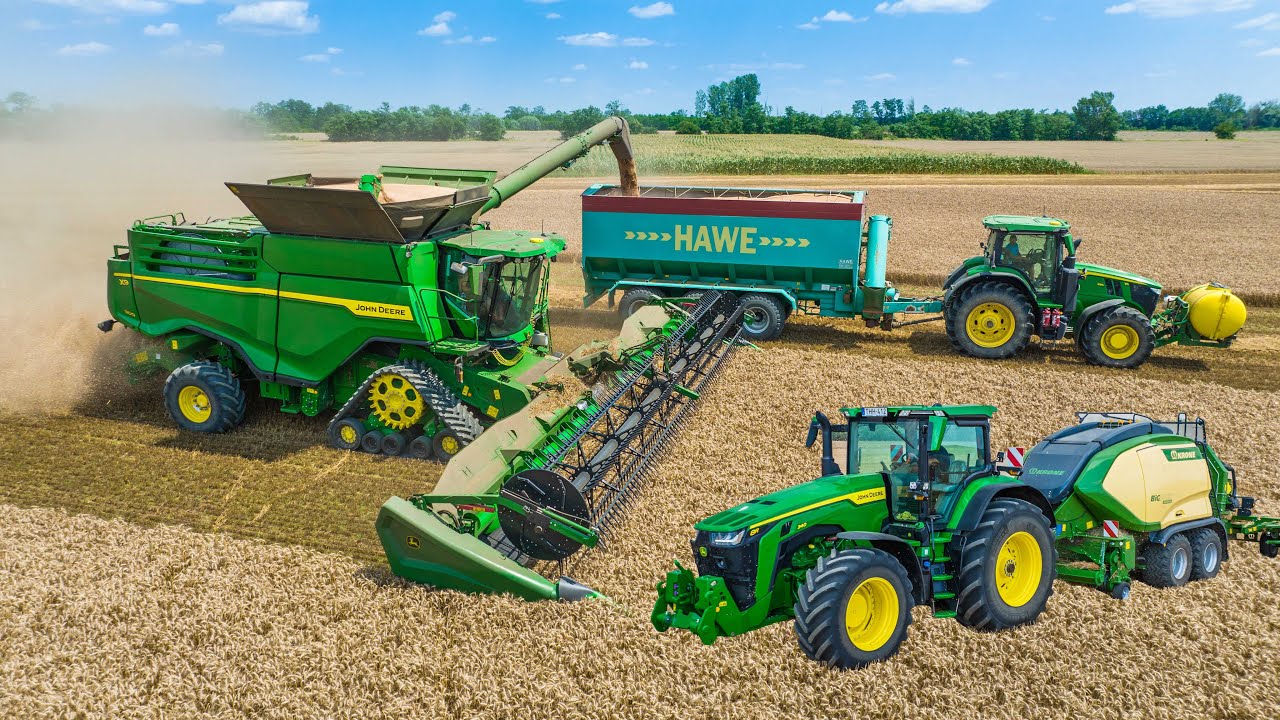 HARVEST XL 🌾 John Deere X9 1100 + S790i | Krone BigPack 1290 | MAN | Krampe | Agrocom 2000 Kft.