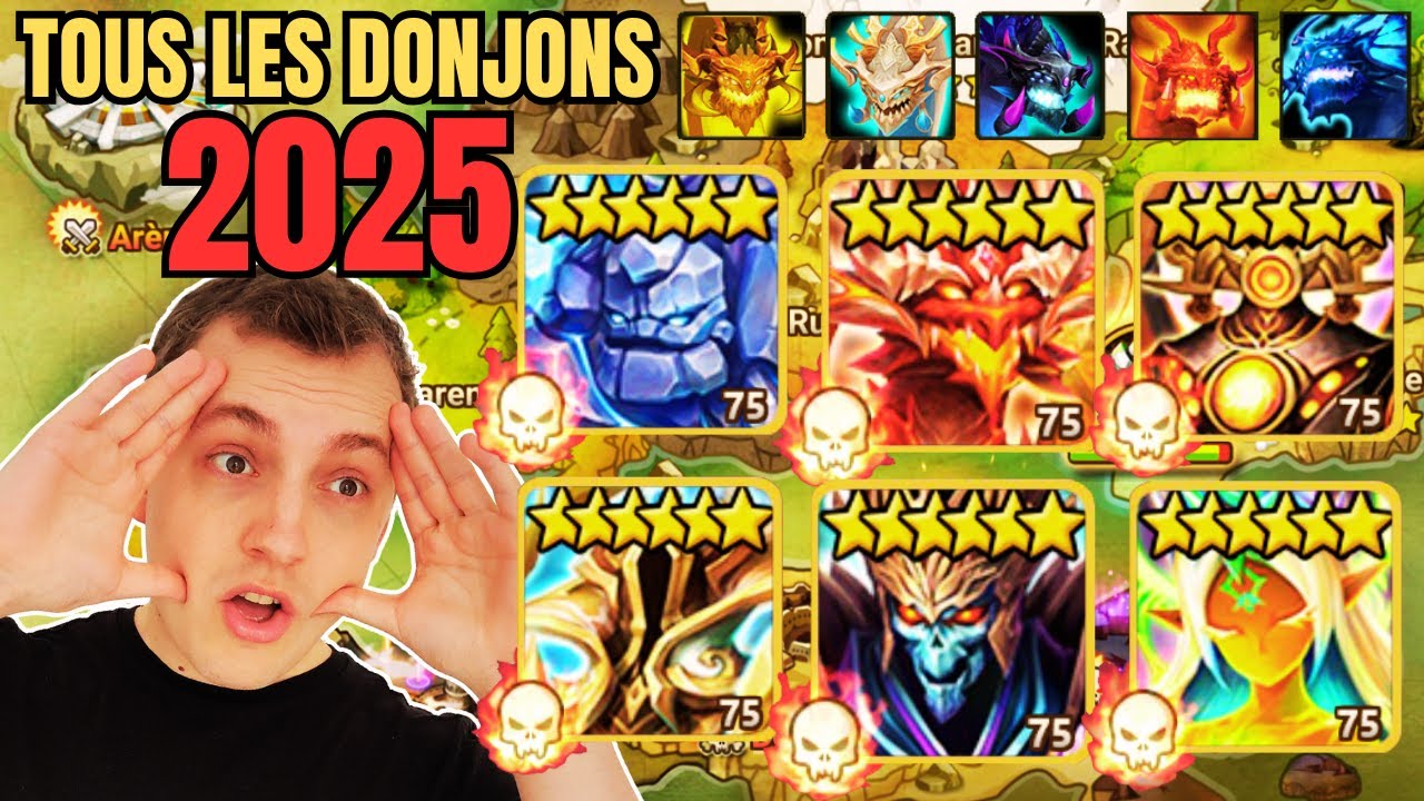 TOUTES mes Teams pour les DONJONS en 2025 ! Cairos Dimension Rift (Summoners war)