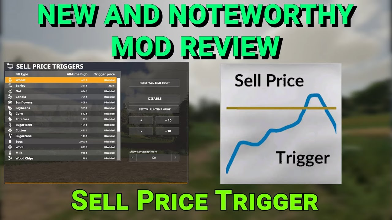 Farming Simulator 19 - New and Noteworthy - Sell Price Trigger