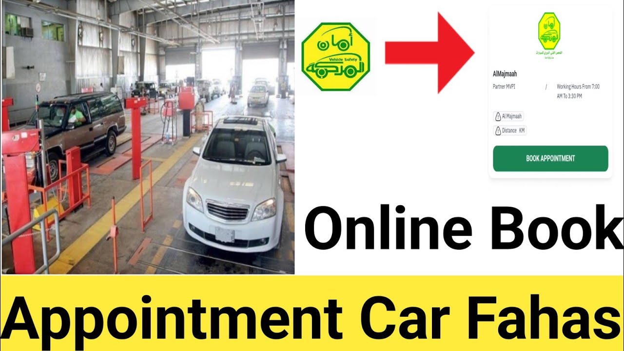 How to Book Fahas Appointment Online for Vehicle Inspection in Saudi Arabia  Urdu Hindi