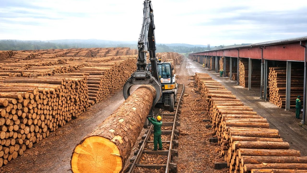 High-Power Wood Chippers & Log Splitters | Turning Raw Timber into Firewood Fast