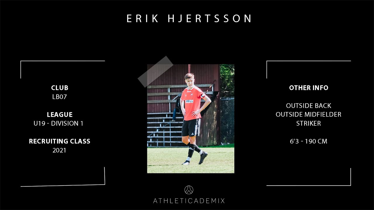 Athleticademix - Erik Hjertsson - Fall 2021 - Committed to CCSU