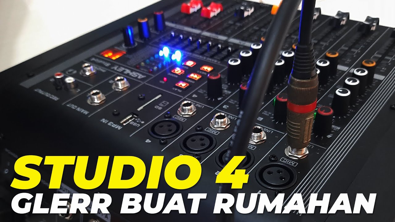 Power Mixer Ashley Studio 4 - Praktis Cocok Buat Pemula