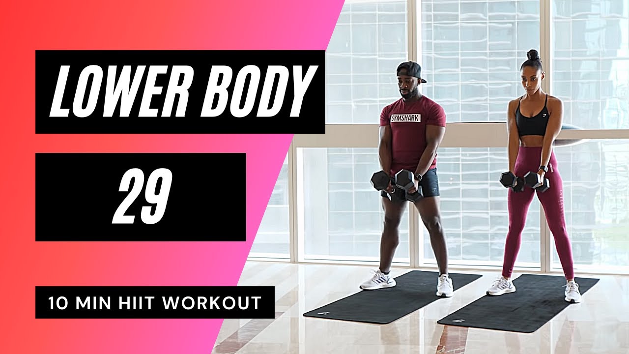 10 MIN LEG WORKOUT AT HOME // HIIT | MrandMrsMuscle