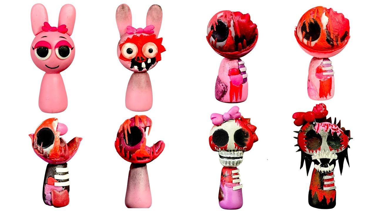 Todas las FASES de PINKI de PLASTILINA