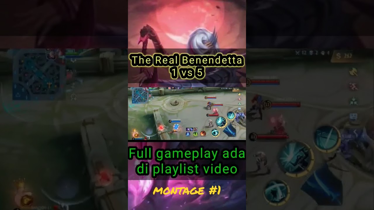 The Real Benendetta 1 vs 5. #montagebenendettamlbb