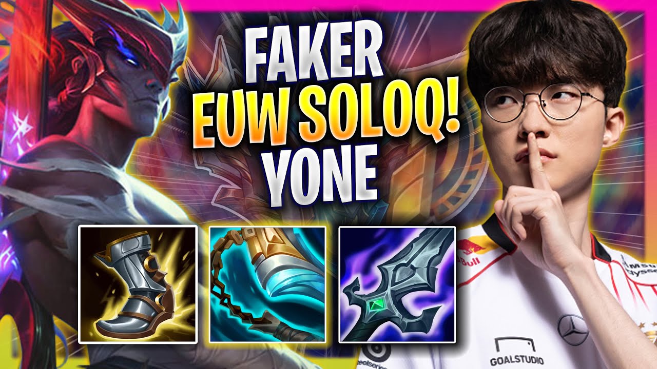 FAKER TESTING YONE IN EUW SOLOQ! - T1 Faker Plays Yone MID vs Akali! | Bootcamp 2024