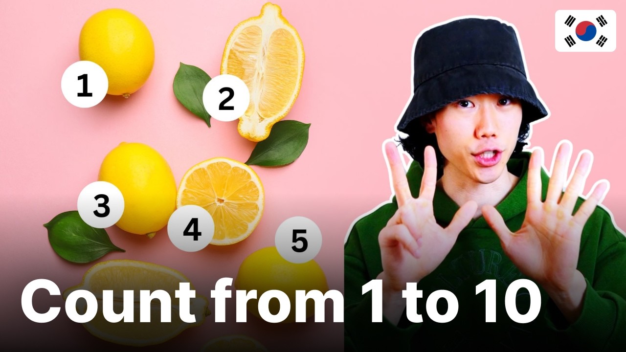 Can you count from 1 to 10 in Korean? | Must-Know Expression for Beginners