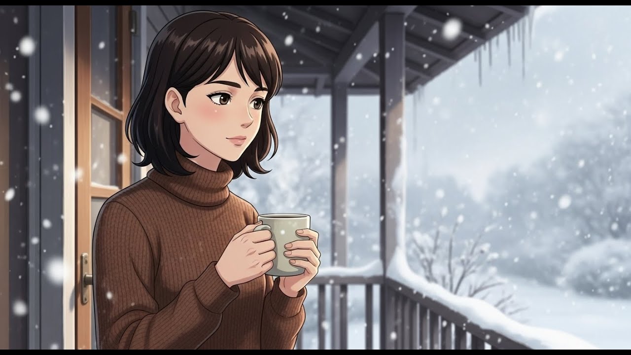 Ghibli Style Winter Kitchen ❄️🍜 | Cozy Anime Cooking ASMR