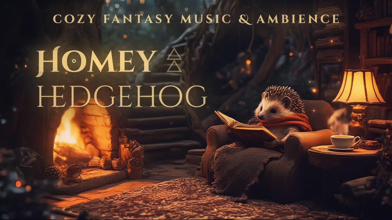 Homey Hedgehog in the Cozy Nest &bull; Forest Library Ambience & Subtle Fantasy Reading Music