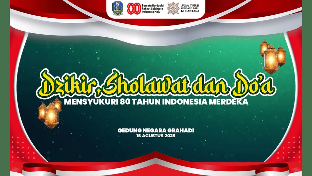 🔴 LIVE DZIKIR, SHOLAWAT, DAN DOA MENSYUKURI 80 TAHUN INDONESIA MERDEKA BERSAMA HABIB SYECH