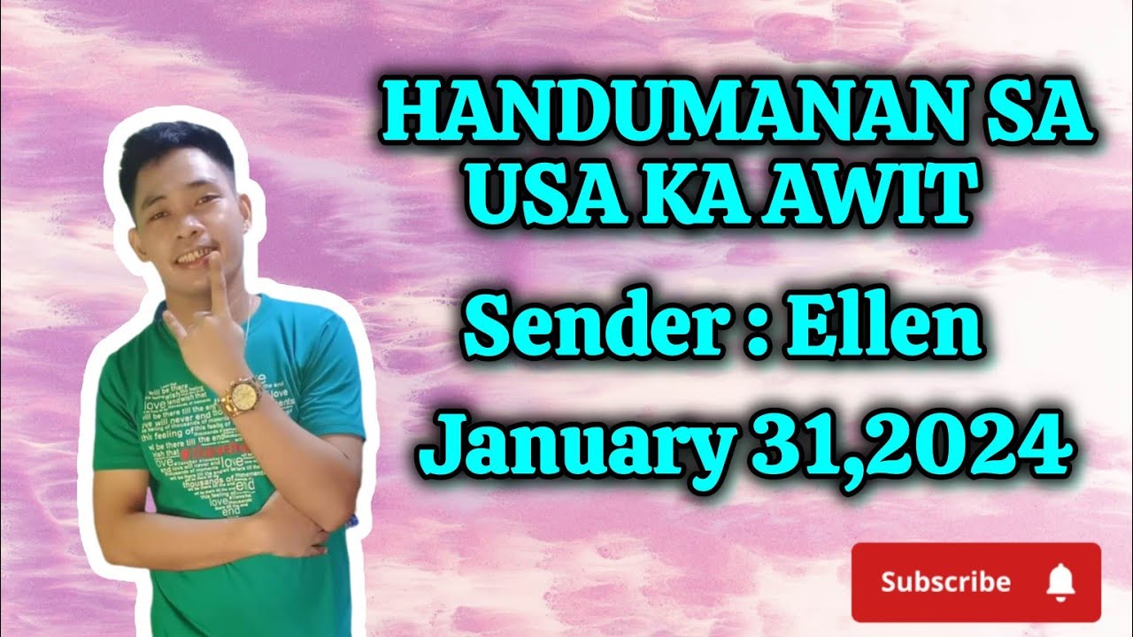 handumanan sa usa ka awit  drama 2024 January 31,2024 sender Ellen