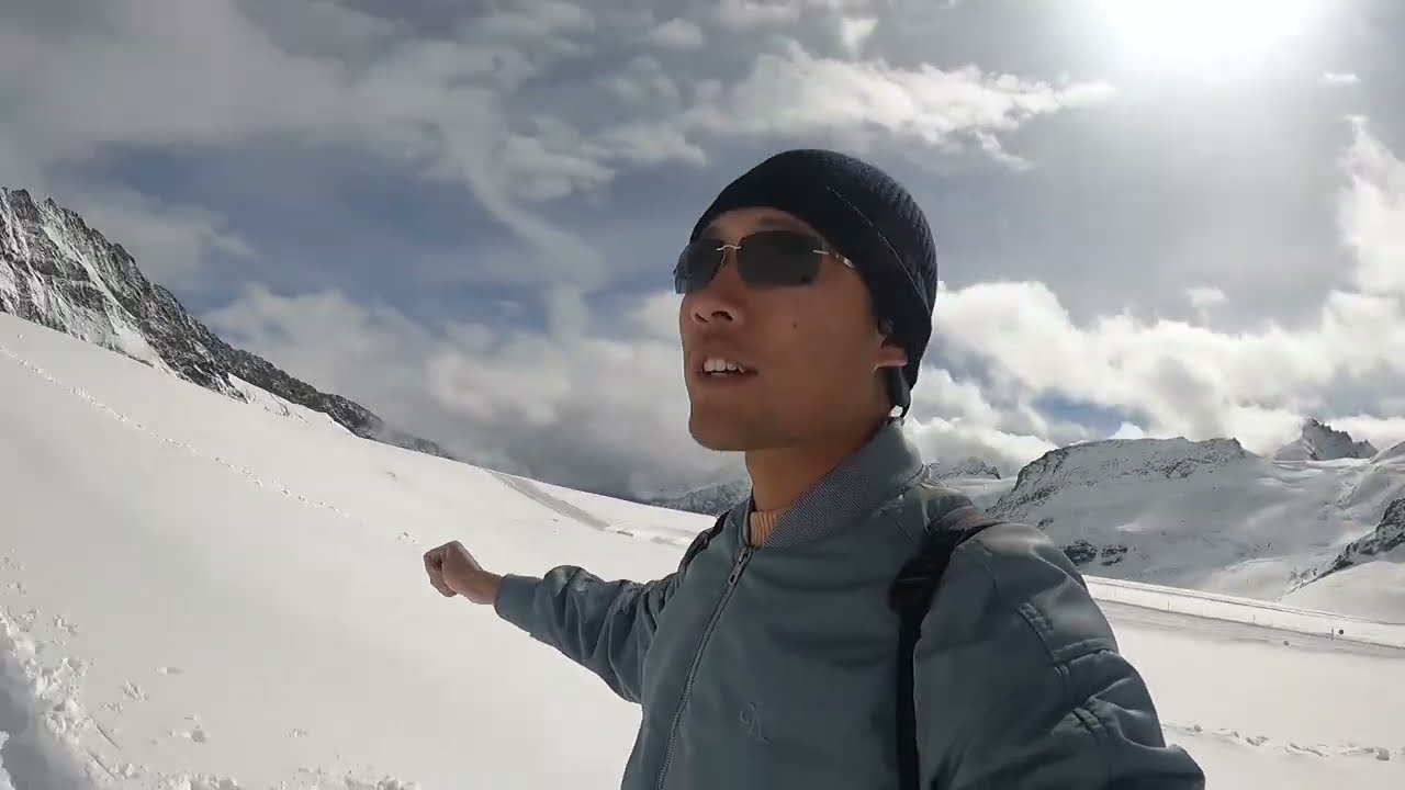 On the way to the top of Jungfraujoch (Top of Europe)