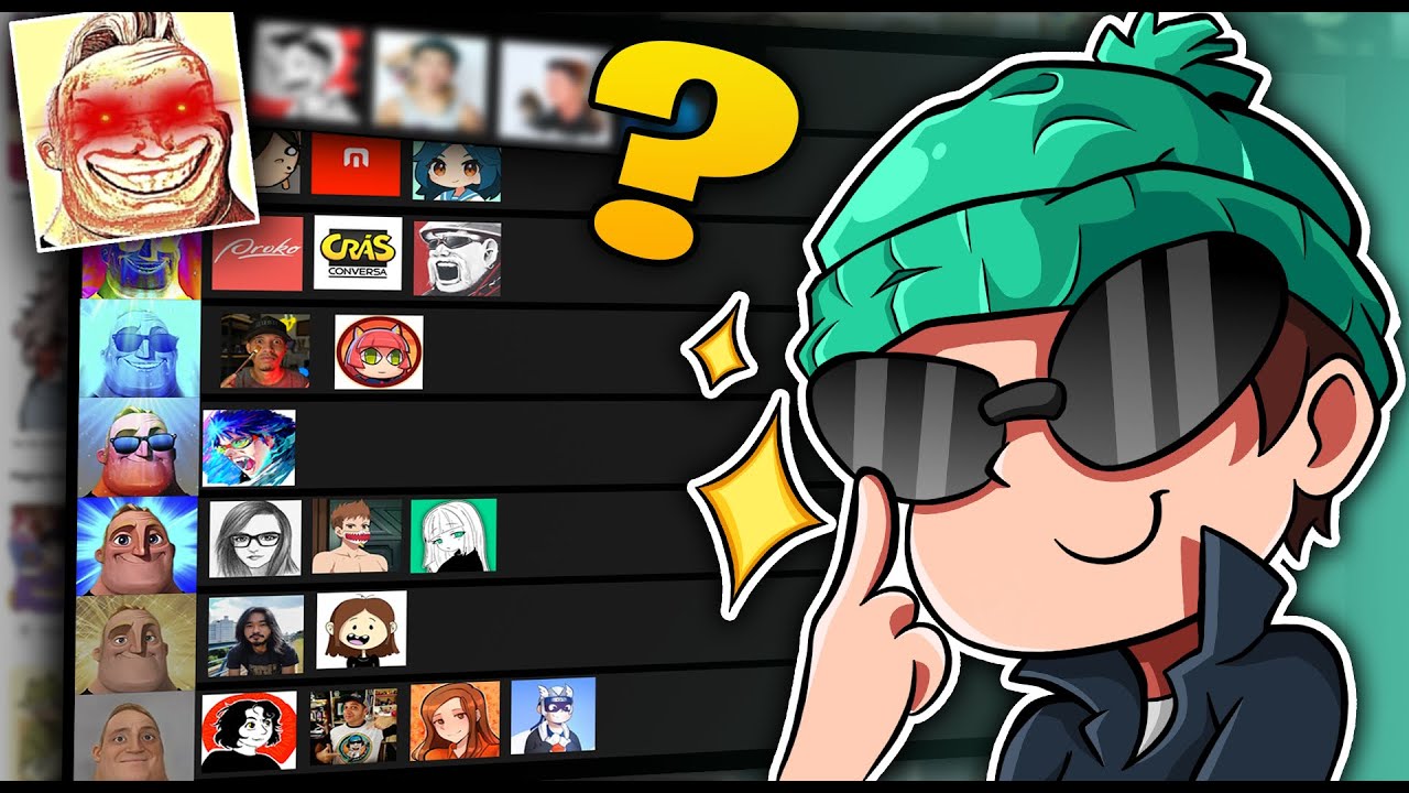 TIER LIST DOS MELHORES CANAIS DE DESENHO!!