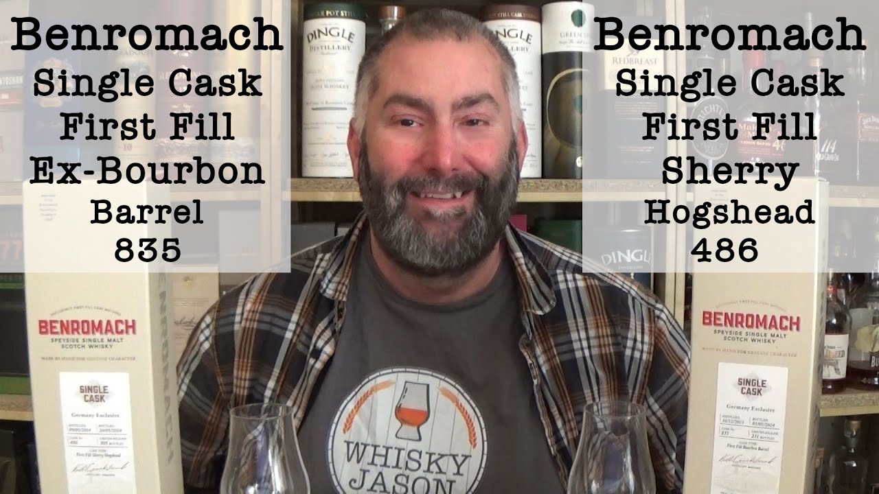Benromach 10y 2014/2024 Single Cask First Fill Sherry vs First Fill Ex-Bourbon Barrel - WhiskyJason