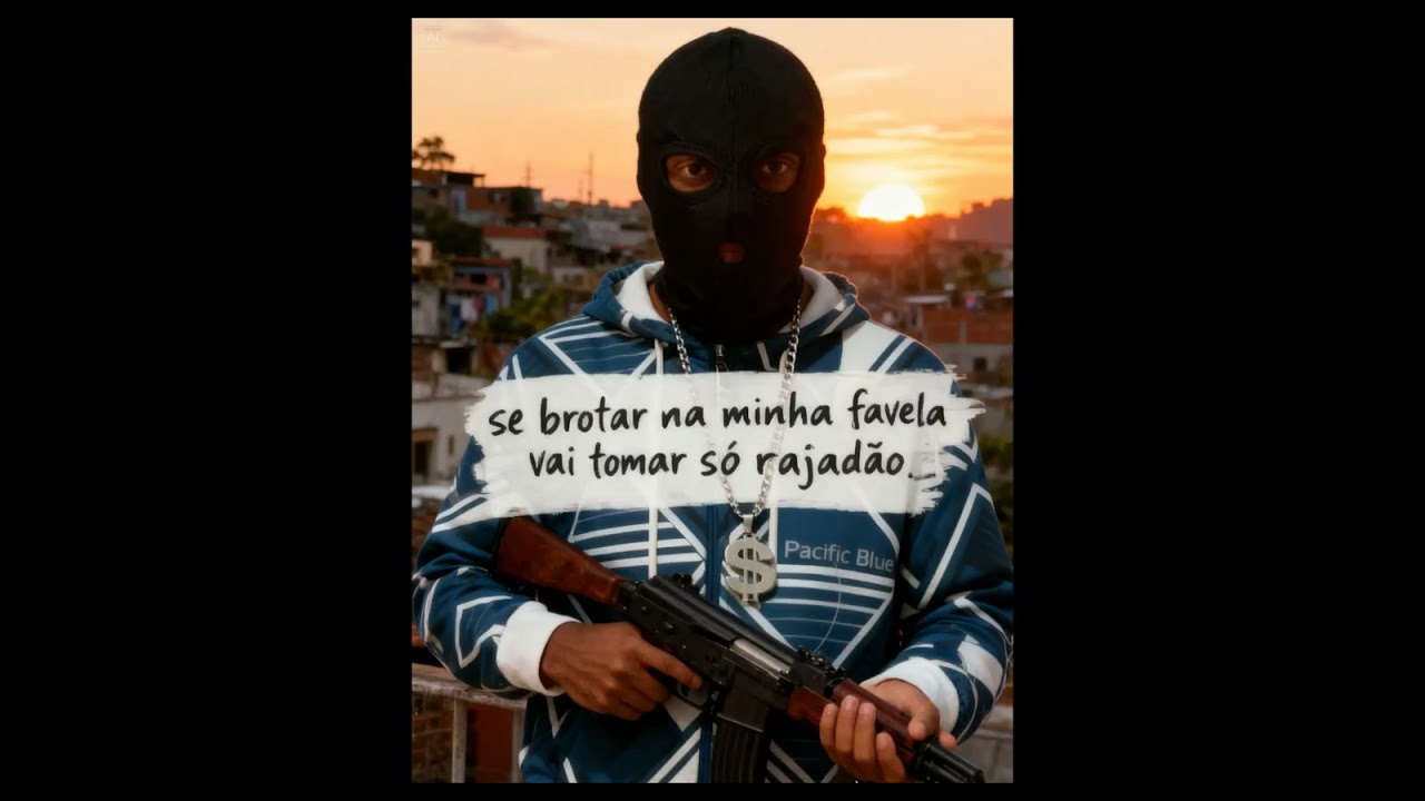 Se brotar na minha favela vai tomar Só  rajadao.