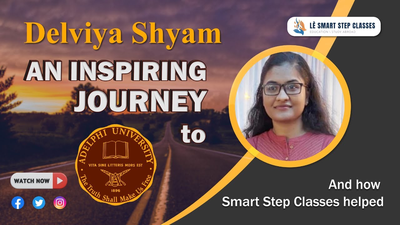 Delviya's Journey: From Aspiration to Achievement at Adelphi University with smart step classes 🌟
