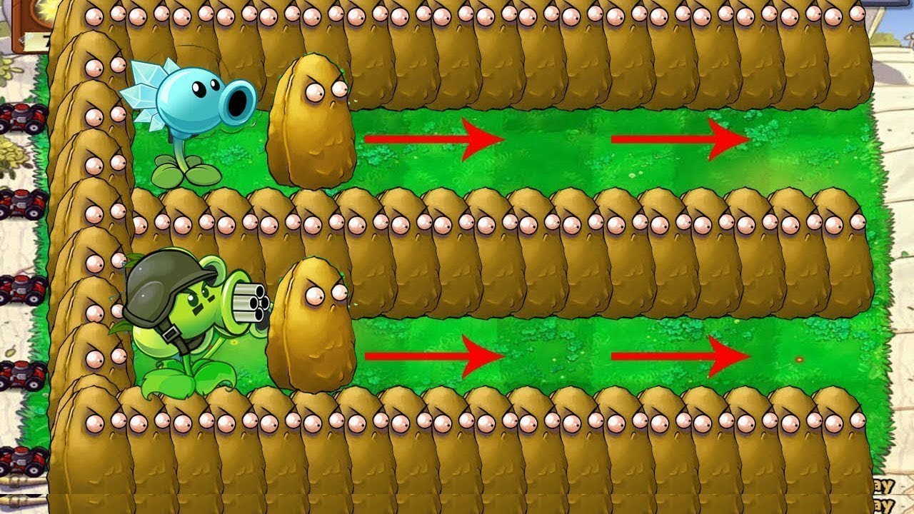 Tall-Nuts vs 9999 Giga Gargantuar Zombie vs Dr. Zomboss - Plants vs Zombies Hack