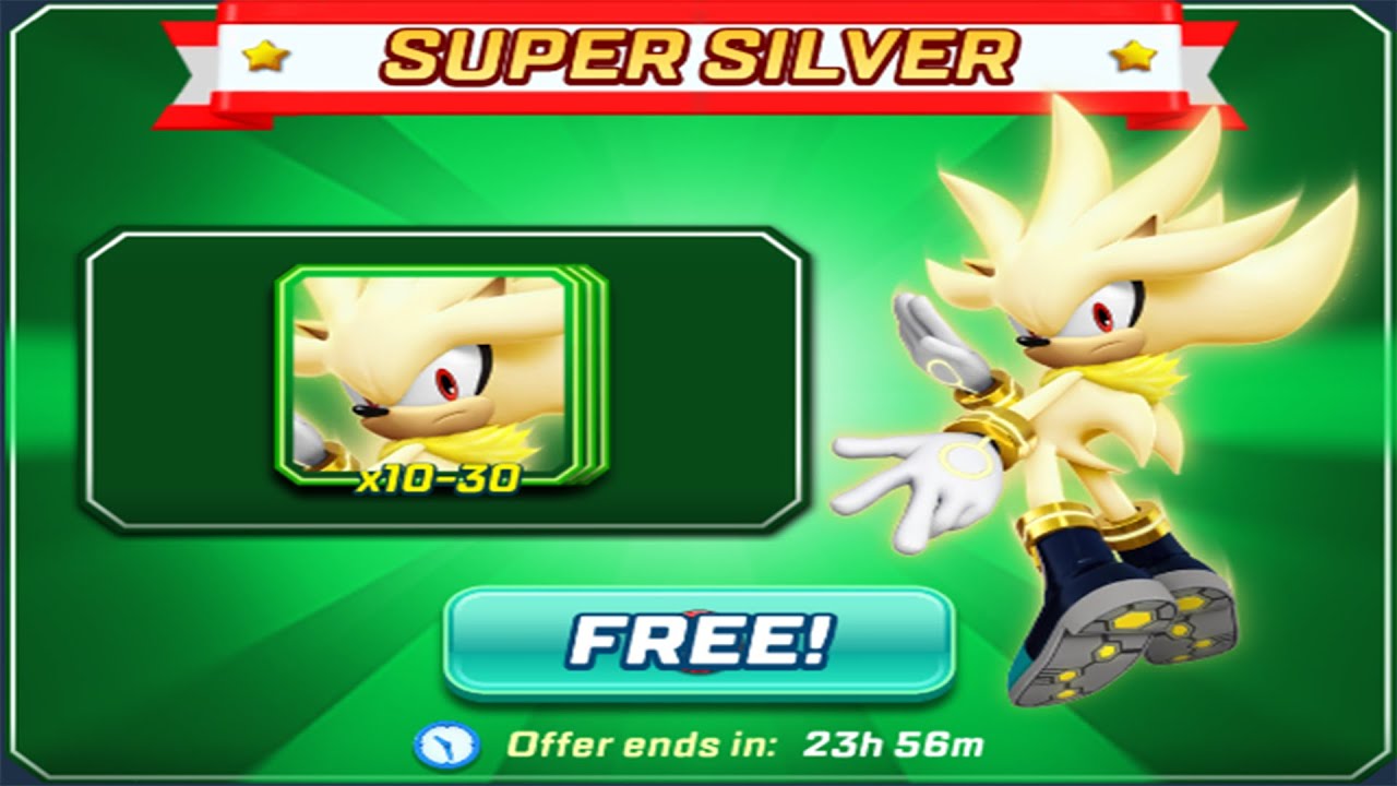 Sonic Forces Speed ​​Battle - Super Silver Rapid Recap Free Cards (Android, iOS) геймплей