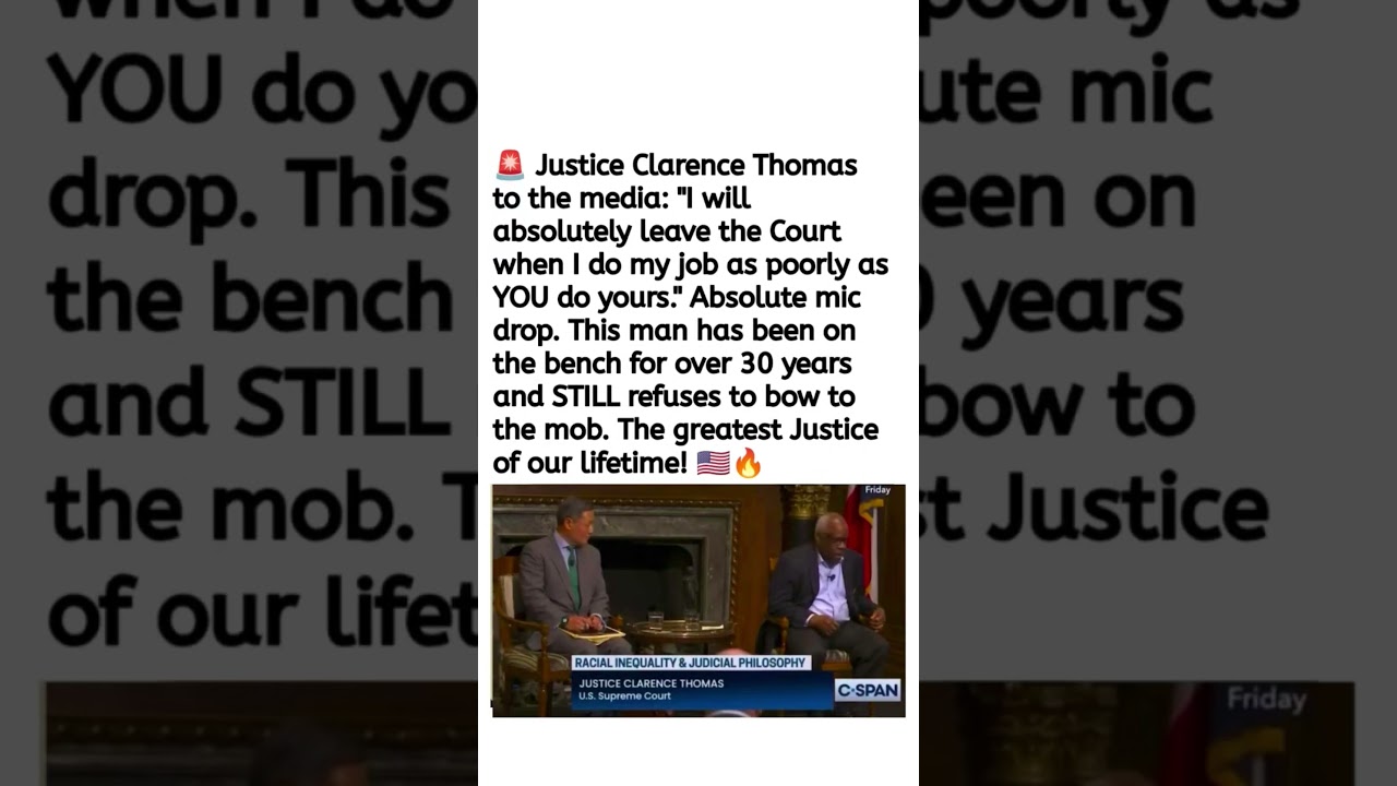 Clarence Thomas Remarks Spark Debate 🇺🇸