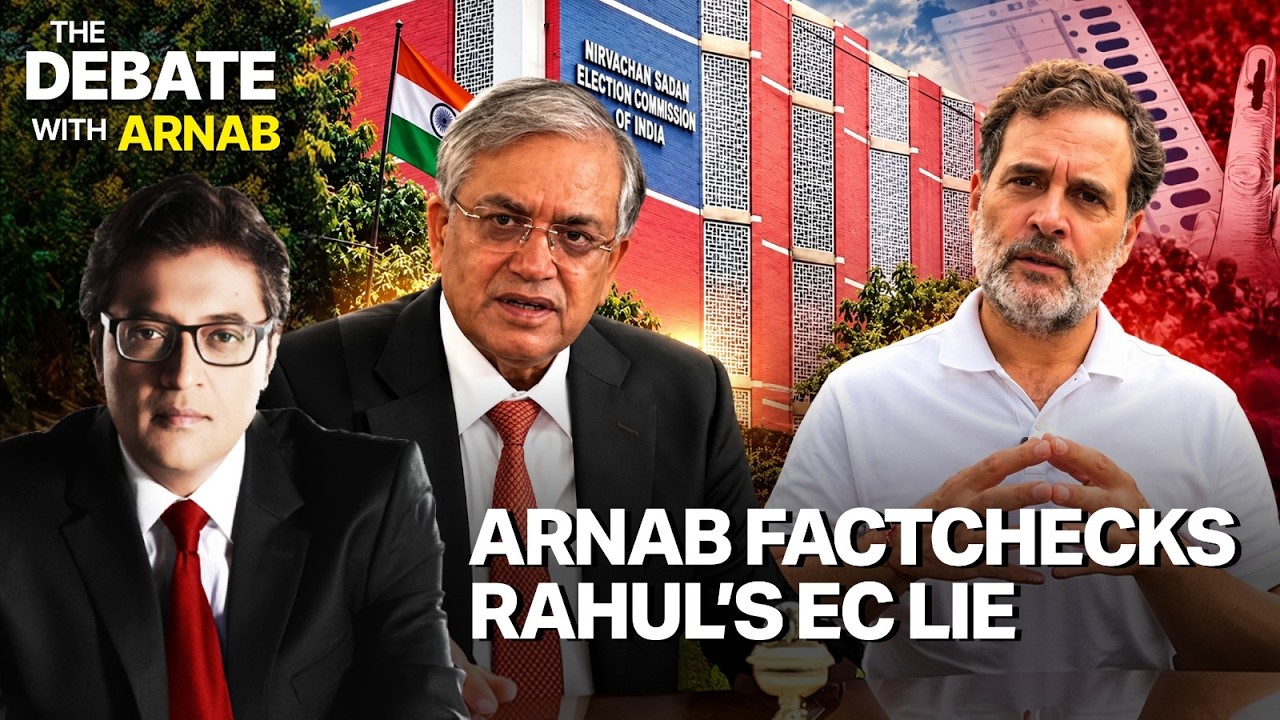 LIVE: Arnab's Five Ponit Fact Check Of Opposition Claims On EC & S.I.R