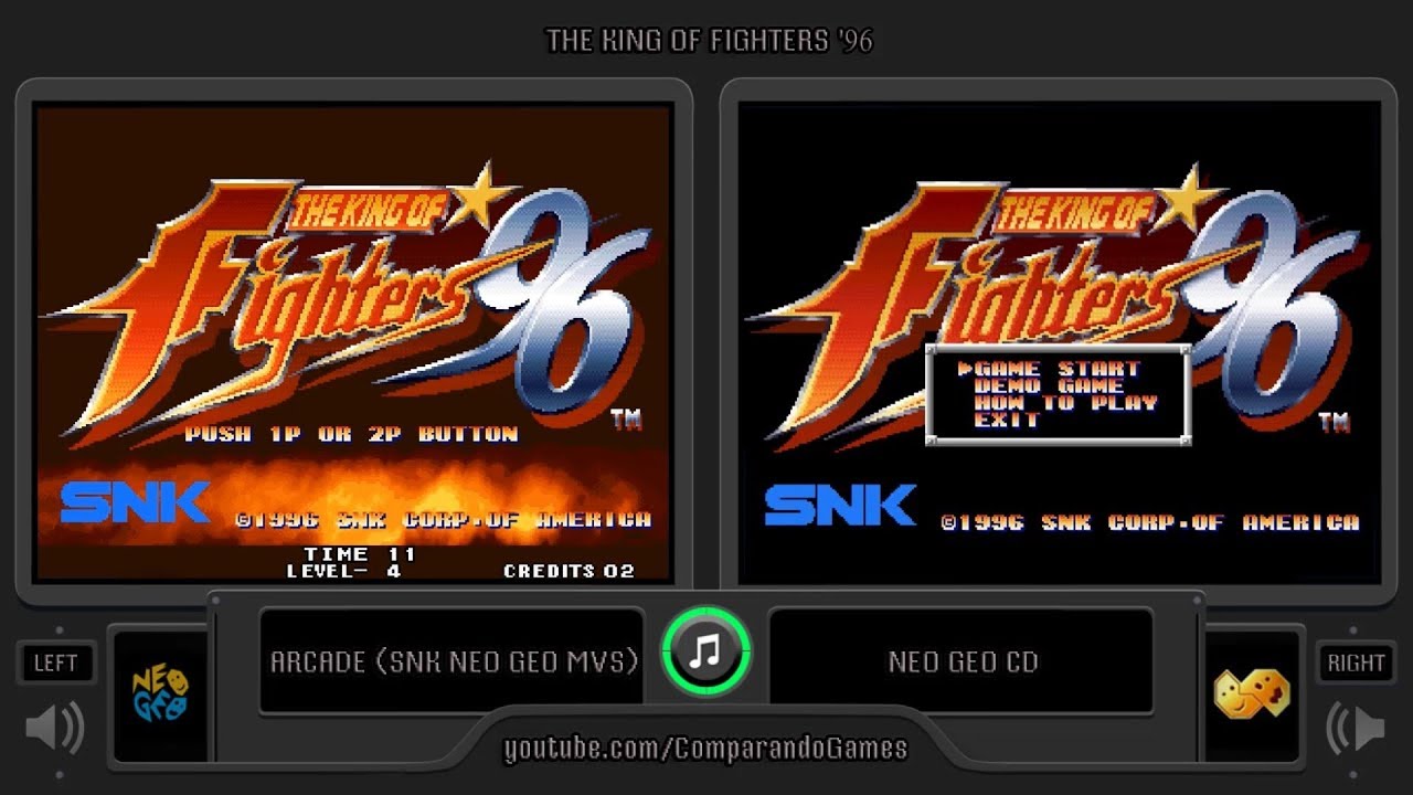 [Difference] The King of Fighters 96 (Arcade vs Neo Geo Cd) Special Ending Comparison (Side by Side)