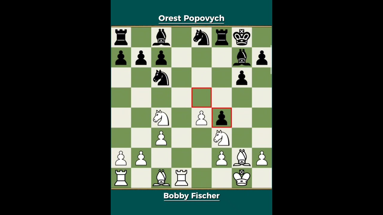 Bobby Fischer vs Orest Popovych ◉ USA Open 1956 | Fischer&rsquo;s Early Brilliance