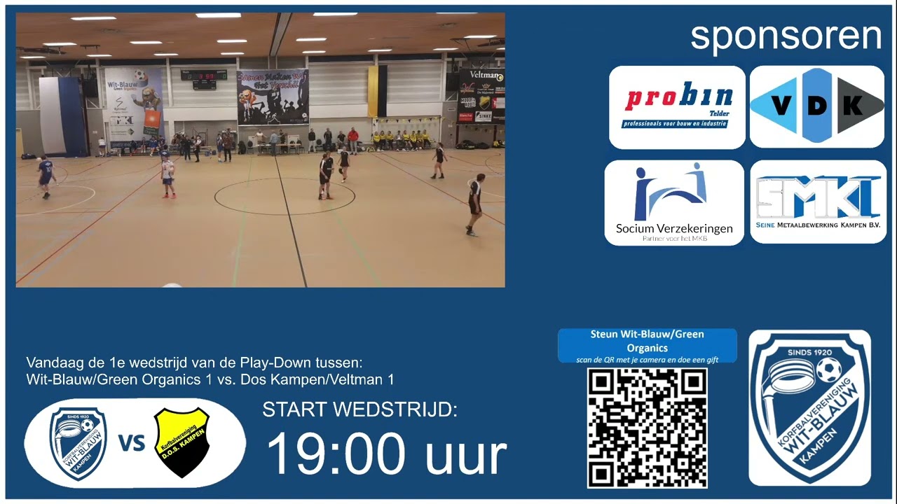 Wit-Blauw/Green Organics - Kv Dos Kampen/Veltman (live)