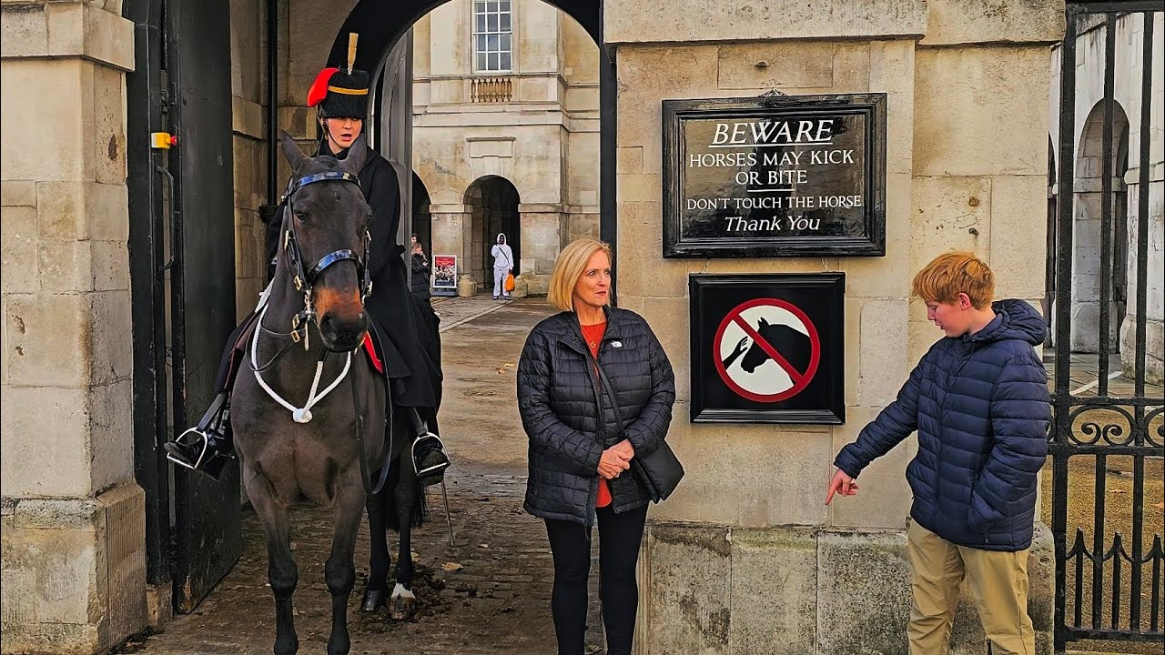 Mum's EMBARRASSING Moment with King's Guard at Horse Guards!
