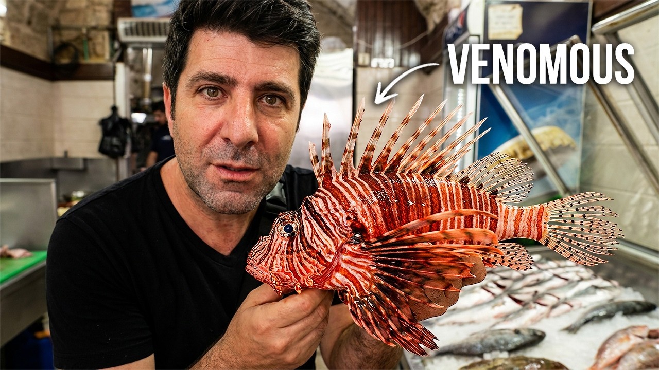 Eating Poisonous Lionfish in 6,000-Year-Old Saida, Lebanon