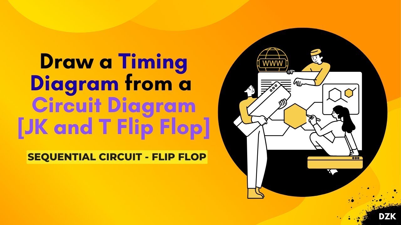 Timing Diagram from a Circuit Diagram Containing JK and T Flip Flop