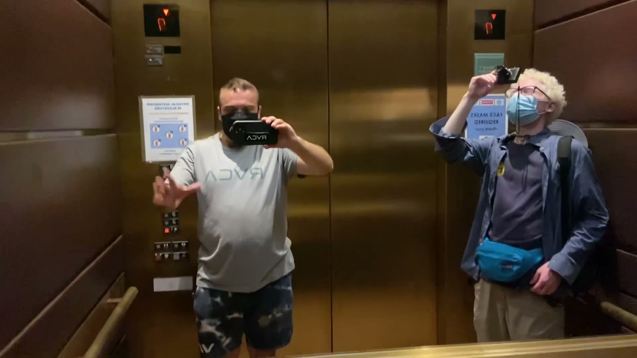 AMAZING 1993 Mitsubishi GPM III Traction Main Elevators @ Ximed, La Jolla, CA
