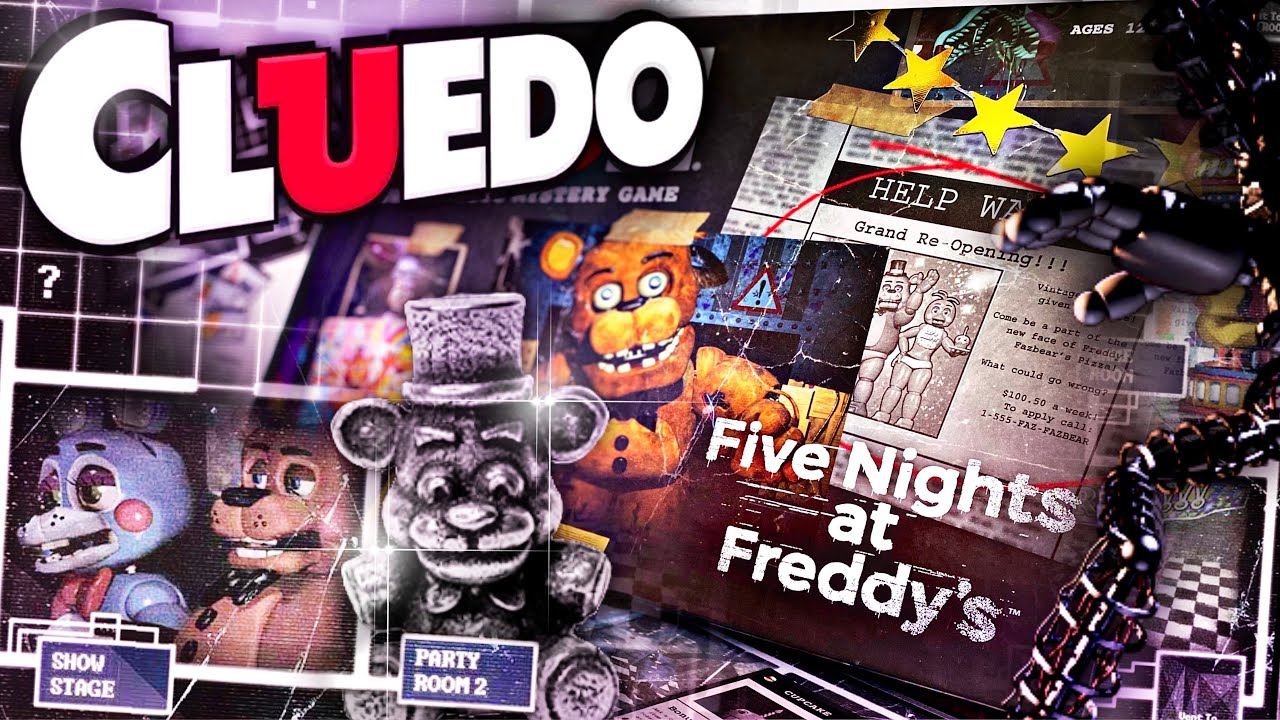 RARE FNaF Cluedo Board Game Review & Showcase!