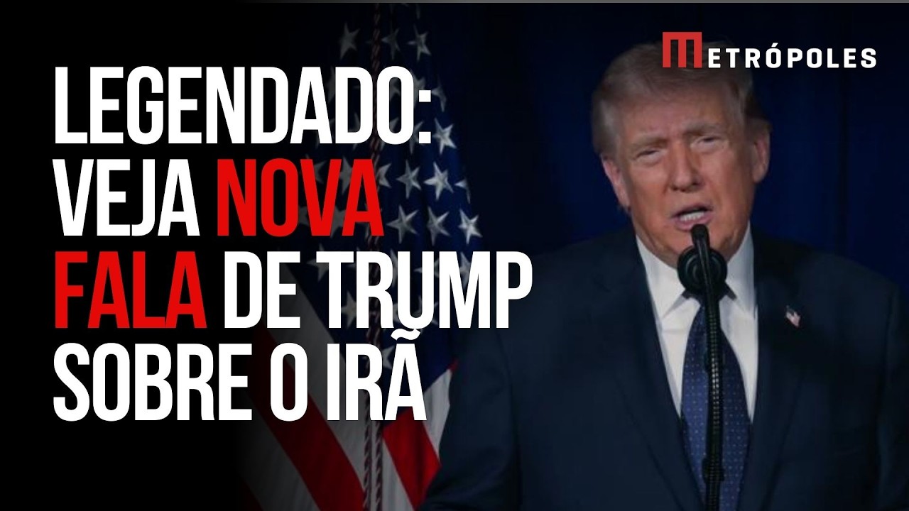Íntegra: Trump divulga novo pronunciamento sobre ataques ao Irã neste domingo 