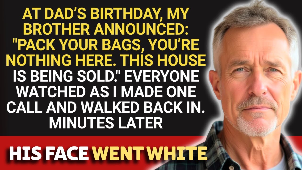 Brother ANNOUNCED I Was OUT At Dad’s Birthday — So I Made One Call That TURNED The Room SILENT