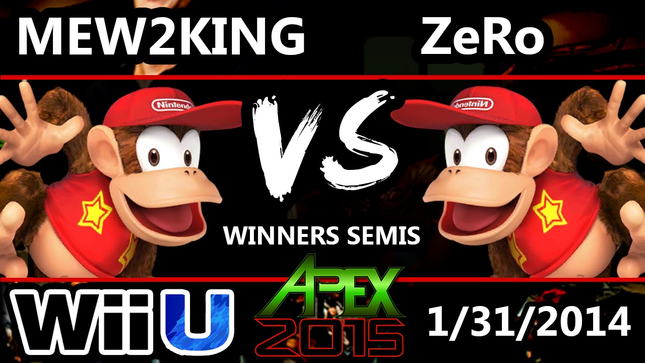 Apex 2015 - Mew2King (Diddy Kong) Vs. ZeRo (Diddy Kong) - Winners Semis - Smash Wii U