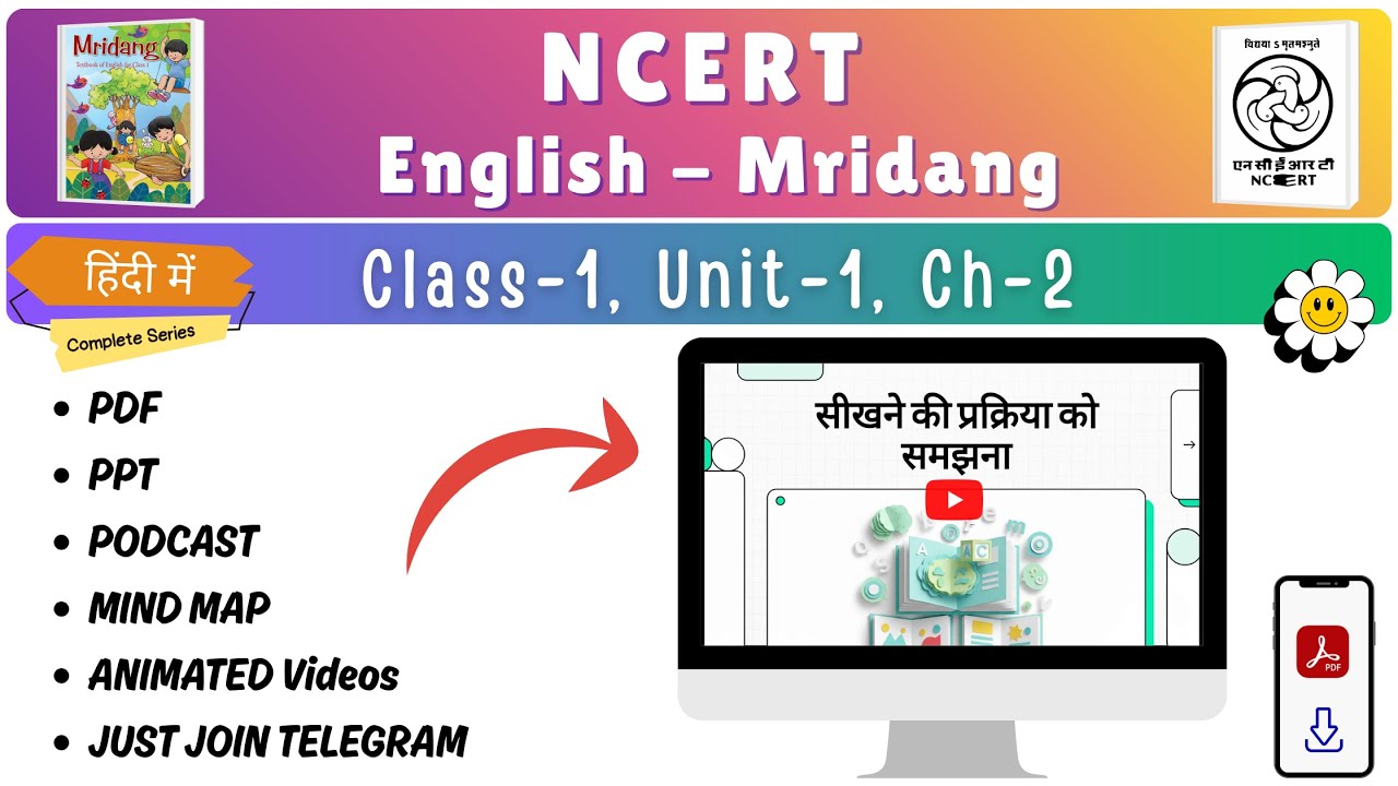 CLASS 1 - UNIT 1 - CH 2 - NCERT ENGLISH (MRIDANG TEXTBOOK) | (COMPLETE ANIMATION + PODCAST VIDEO)