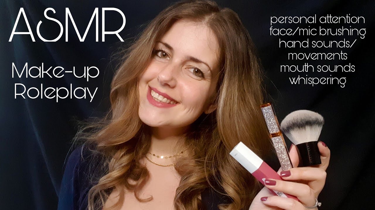 ASMR german/deutsch | Make-up Roleplay | personal attention | brushing | hand movements | tapping