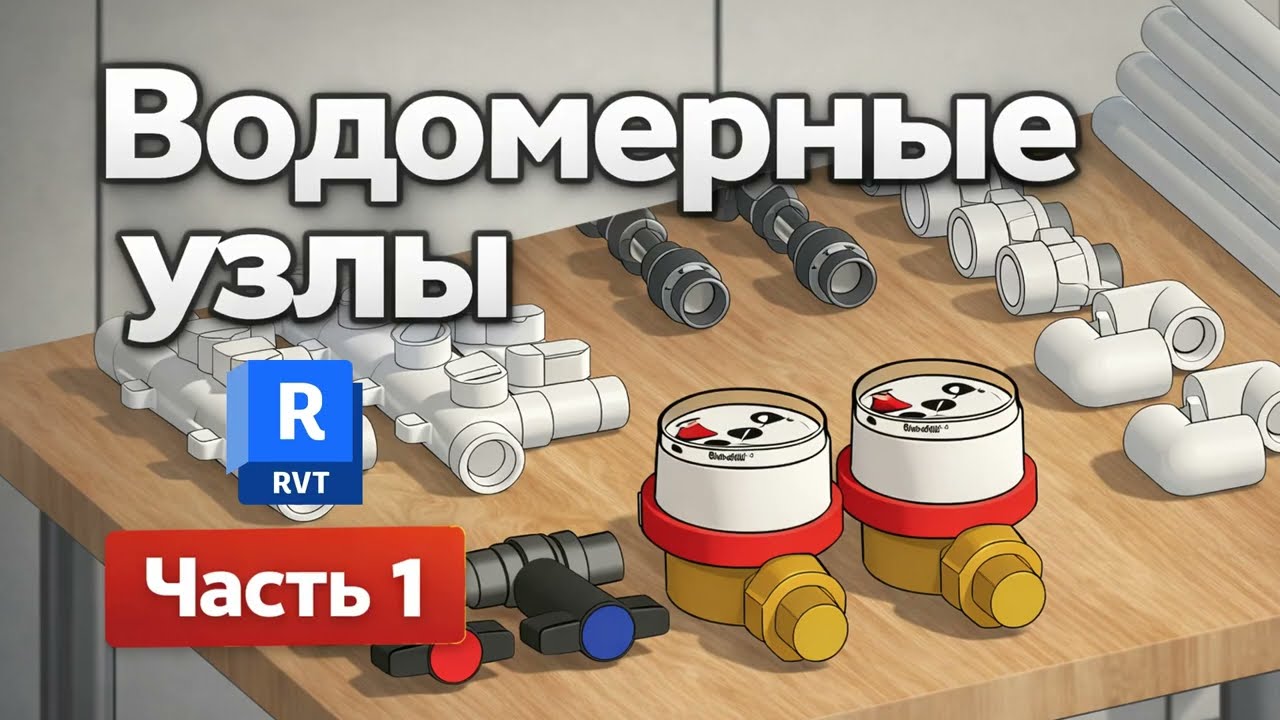 Водомерные узлы в Revit | Часть 1