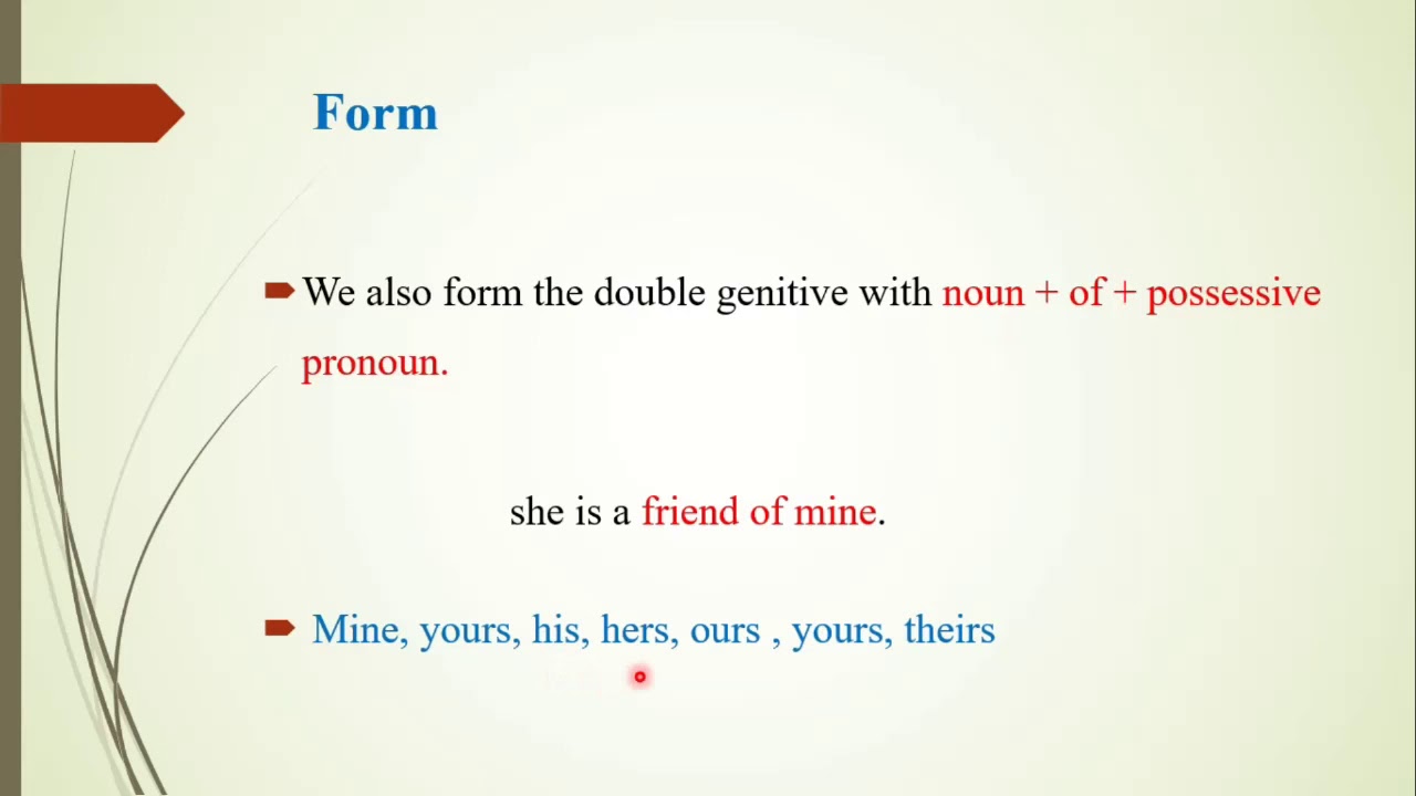 Grammar: Double genitive